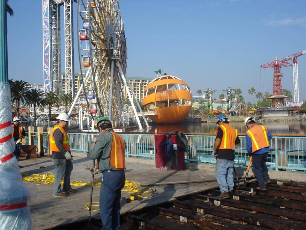 Dismantling Amusement Park Ride